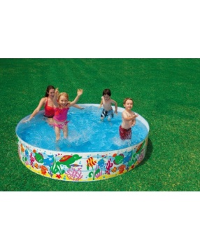 Детский каркасный бассейн "Аквариум", Intex