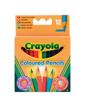 Набор из 12 коротких цветных карандашей, Crayola