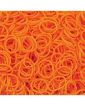 Резиночки  Неоновый оранжевый (24 клипсы+600 рез.), Rainbow Loom