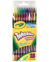 18 выкручивающихся цветных карандашей, Crayola