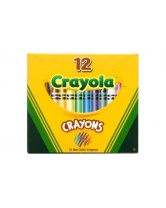 Набор из 12 разноцветных восковых мелков, Crayola