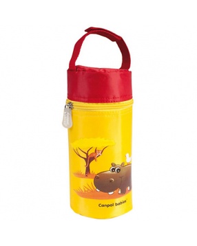 Термоупаковка для 1-ой бутылочки, Canpol Babies, жёлтый/красный