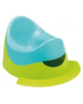Детский горшок с подножкой, Bebe Confort, голубой/зеленый