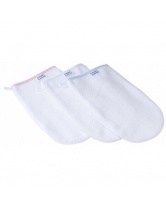 Махровая рукавичка для мытья ребенка Canpol Babies, белый/розовый