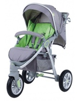 Прогулочная коляска NEON SPORT Happy Baby, серый/зеленый