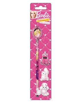 Barbie Набор канцелярский: карандаш и 4 ластика