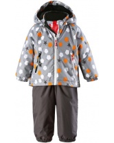 Комплект для мальчика: куртка и полукобинезон Reima- серый/оранжевый