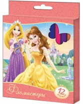 Фломастеры 12 цветов, Disney Princess