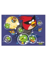Папка для тетрадей  картонная на резинках А4  Angry Birds